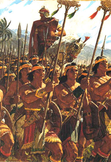 stripling warriors on horses