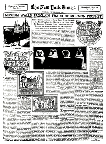 New York Times Mormon Fraud Article